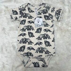 Kate Quinn NWT Raccoon Short sleeve Bodysuit 18-24 Cotton